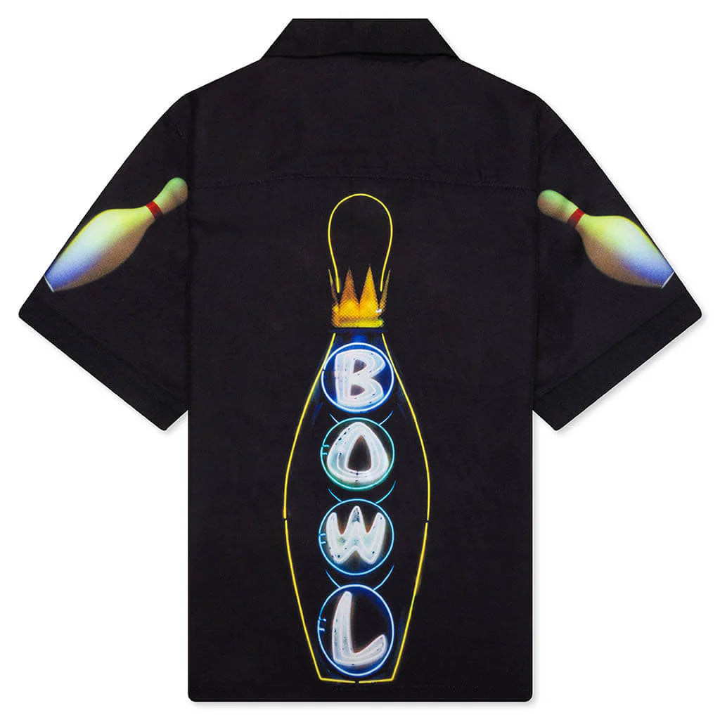 Time Bowling Button Up Black
