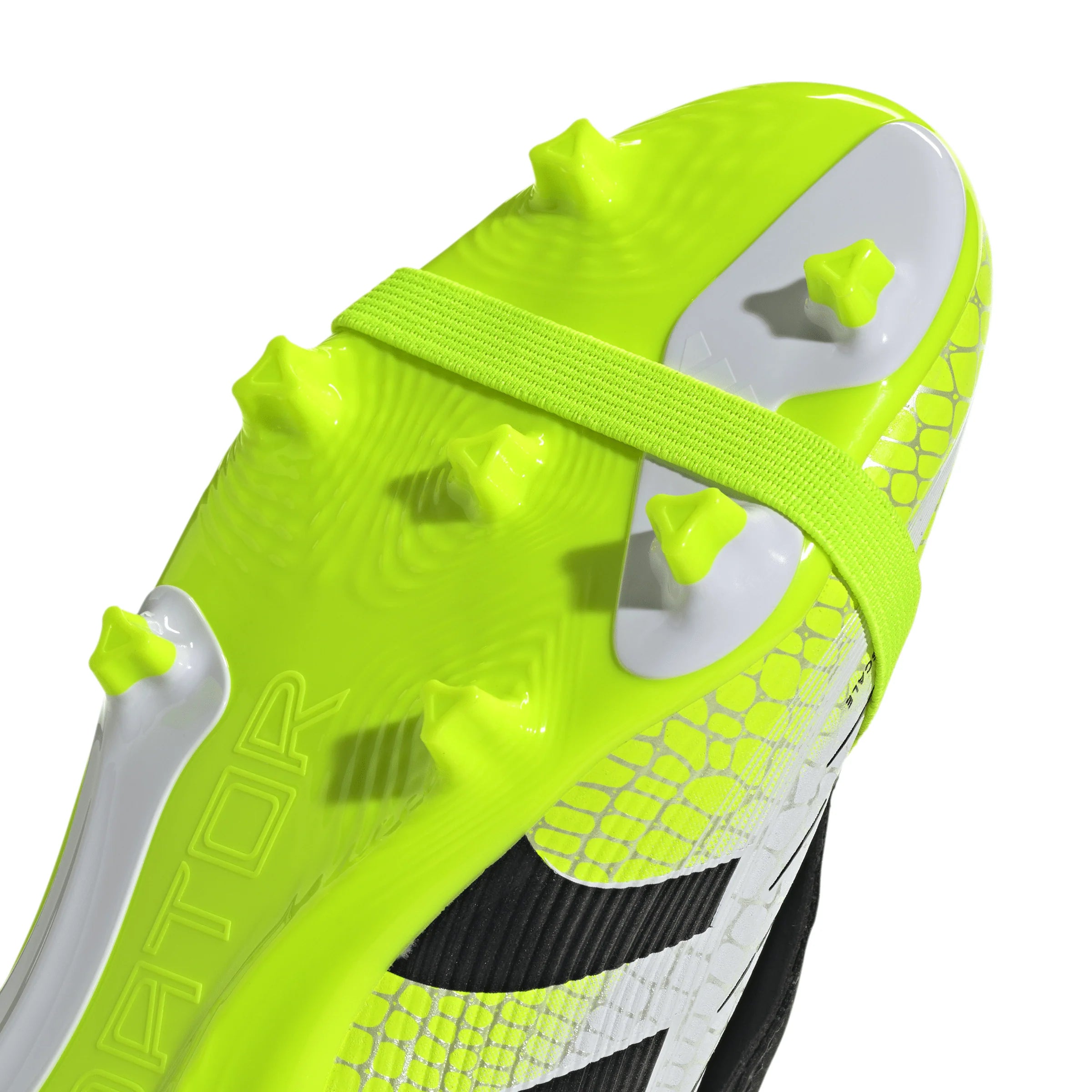 adidas Predator League Fold Over Tongue Youth Firm Multi Ground Soccer Cleats White Black