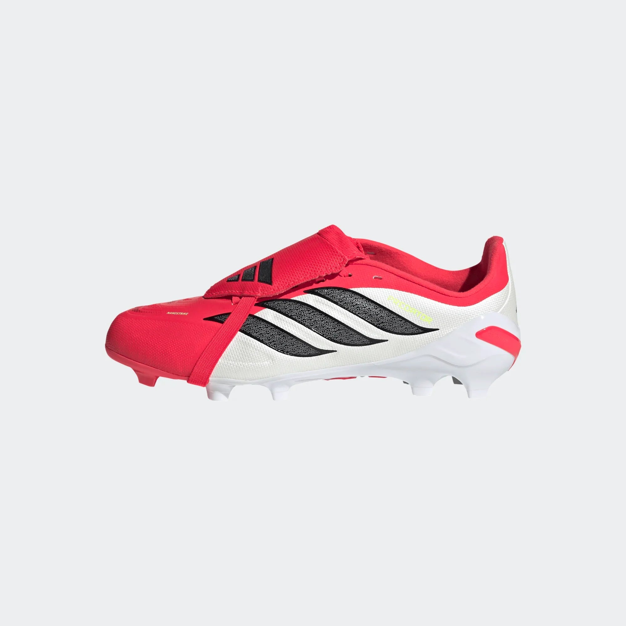 adidas Predator League Fold Over Tongue FG Firm Ground Youth Soccer Cleats Lucid Red Black