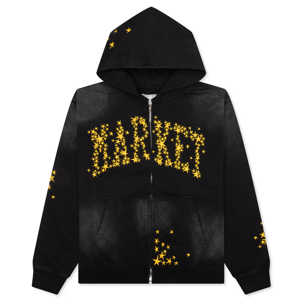 Galaxy Arc Zip Hoodie Pirate Black