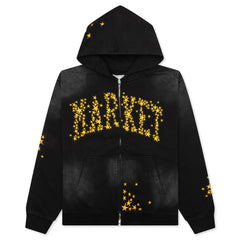 Galaxy Arc Zip Hoodie Pirate Black