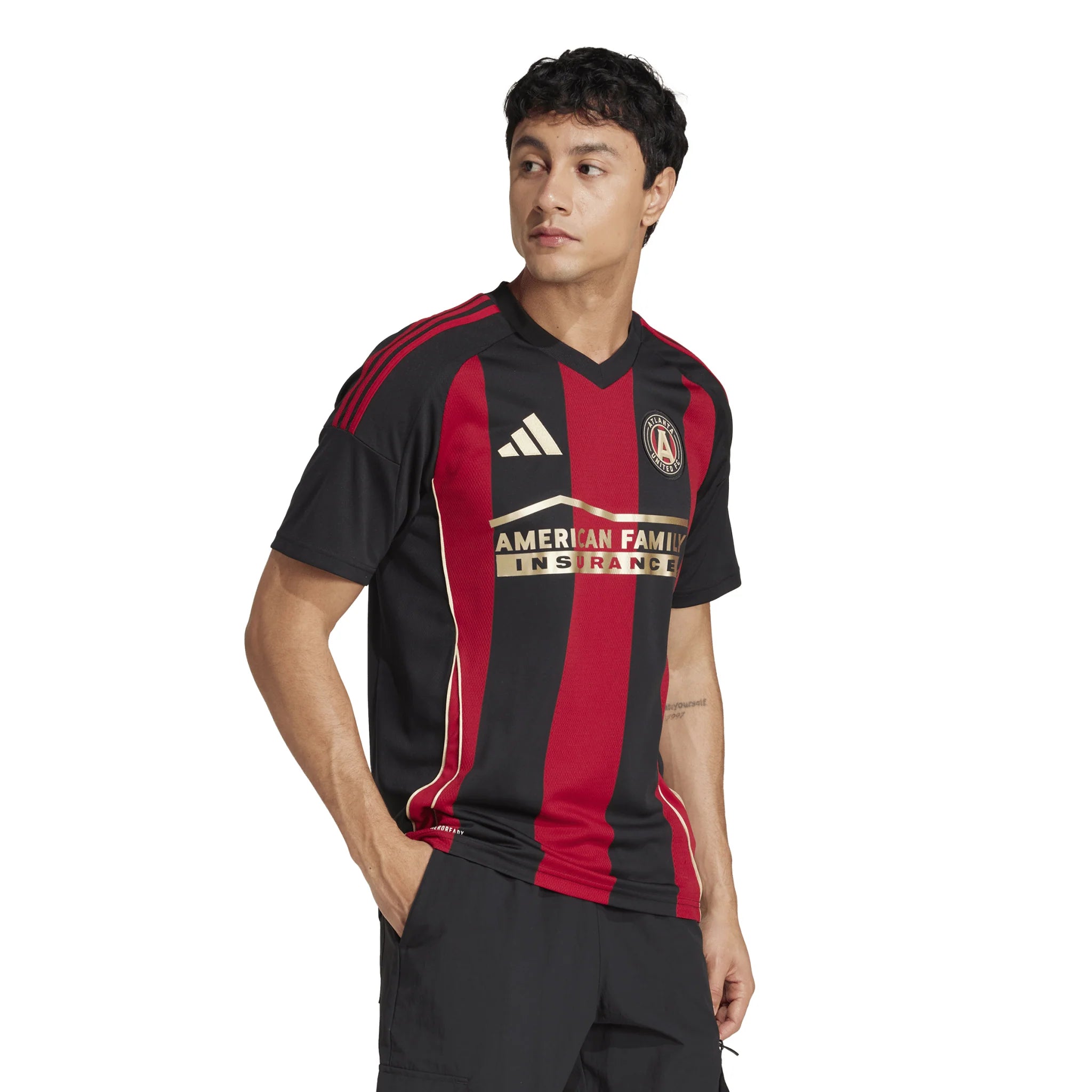 adidas Mens Atlanta United Home Jersey 25 Black