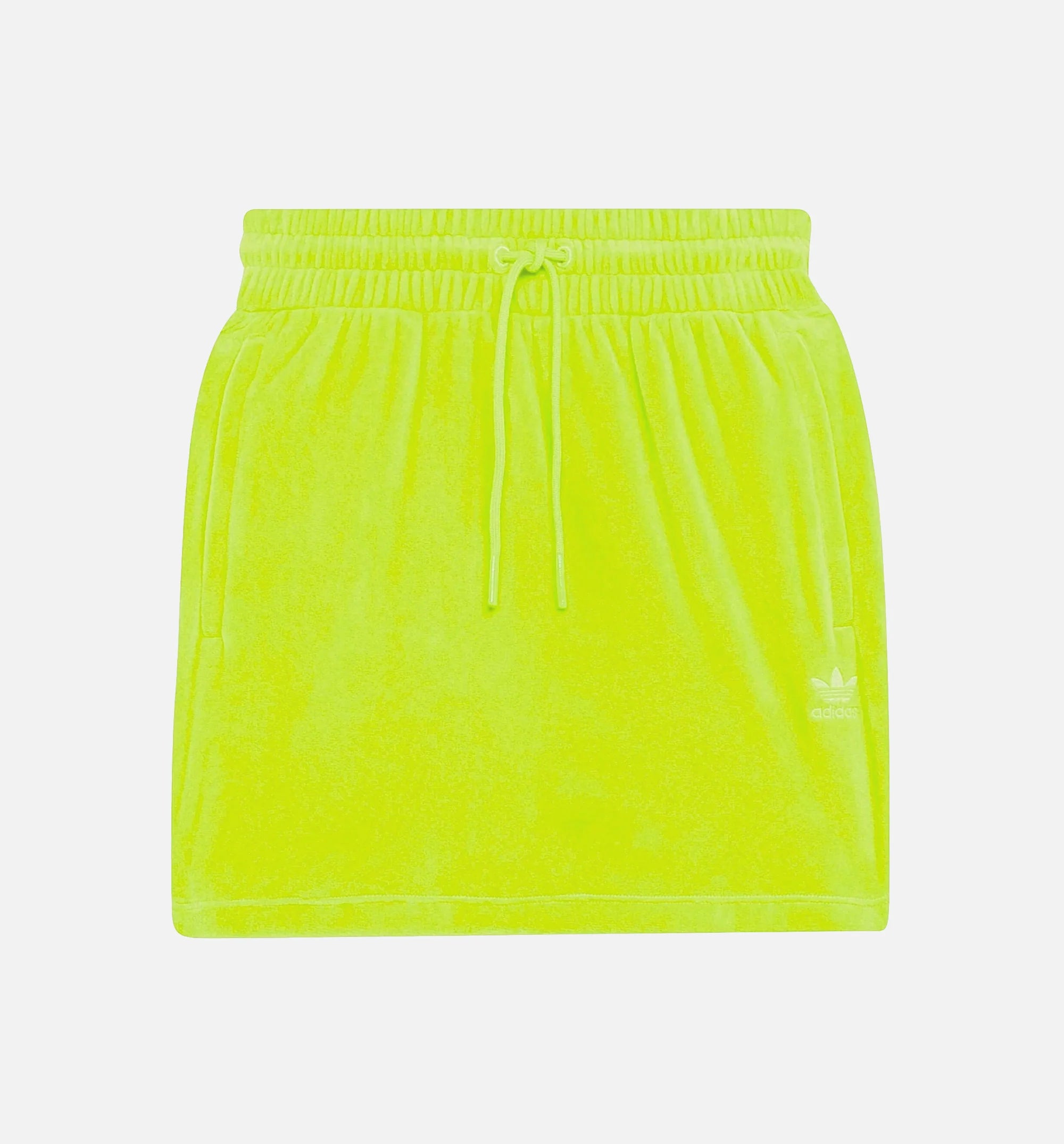 Jeremy Scott Velour Skirt Womens Skirt Yellow