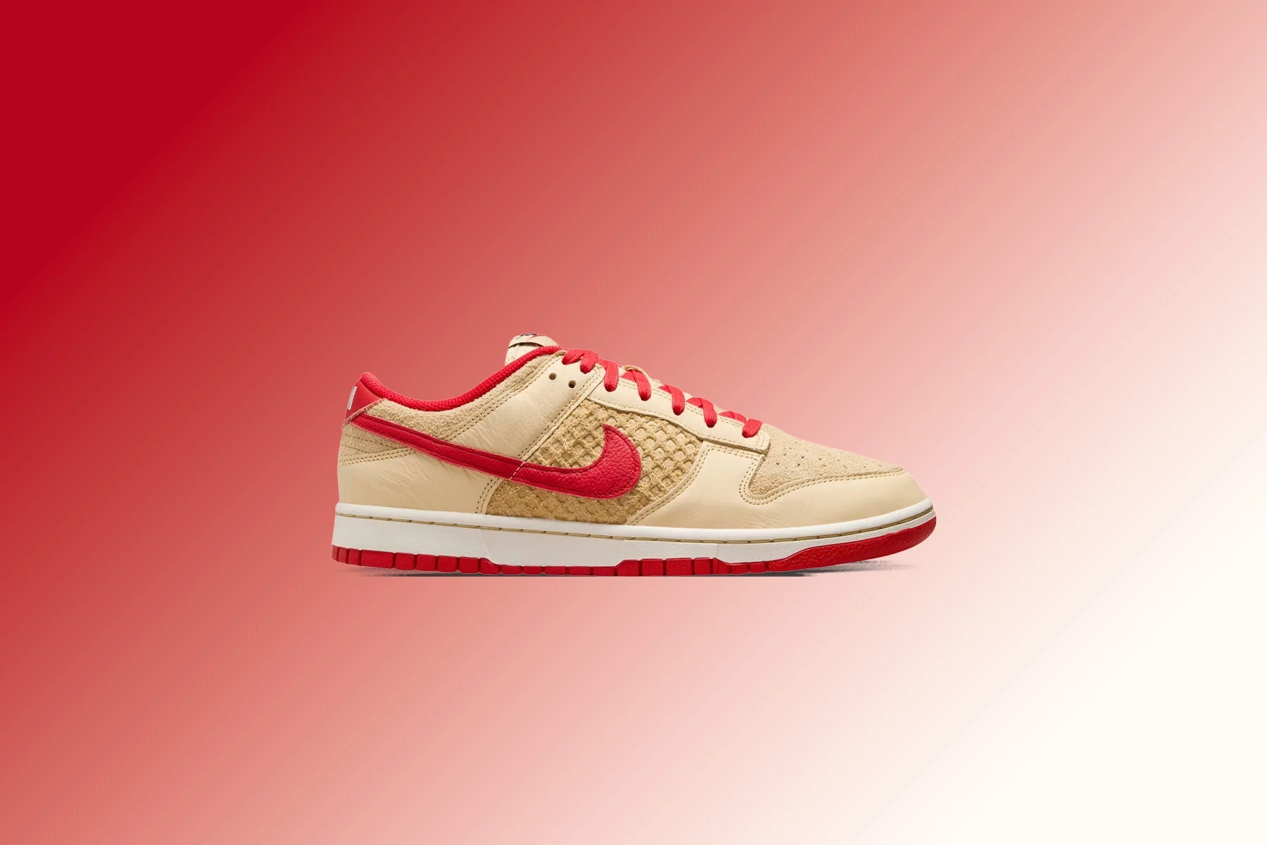 Dunk Low Retro SE Strawberry Waffle Pale Vanilla University Red Sail Wheat