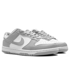 Womens Dunk Low White Light Smoke Grey
