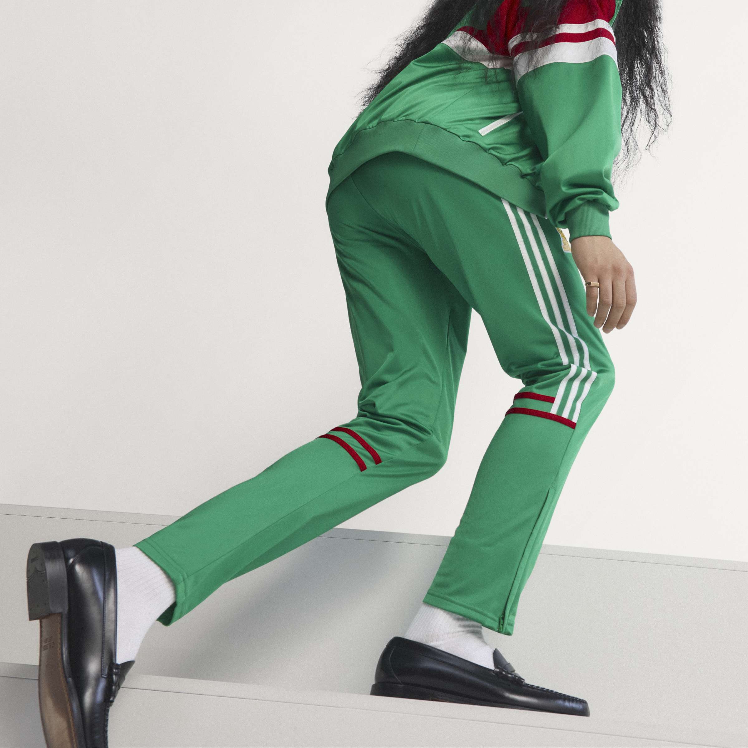 adidas Mexico Track Mens Soccer Tracksuit 1986 Green