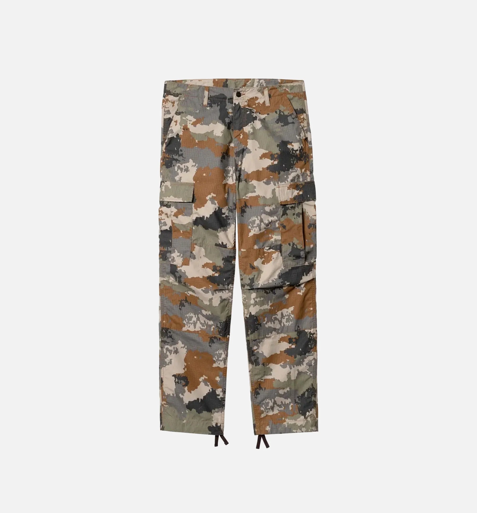 Regular Cargo Mens Pant Green Beige