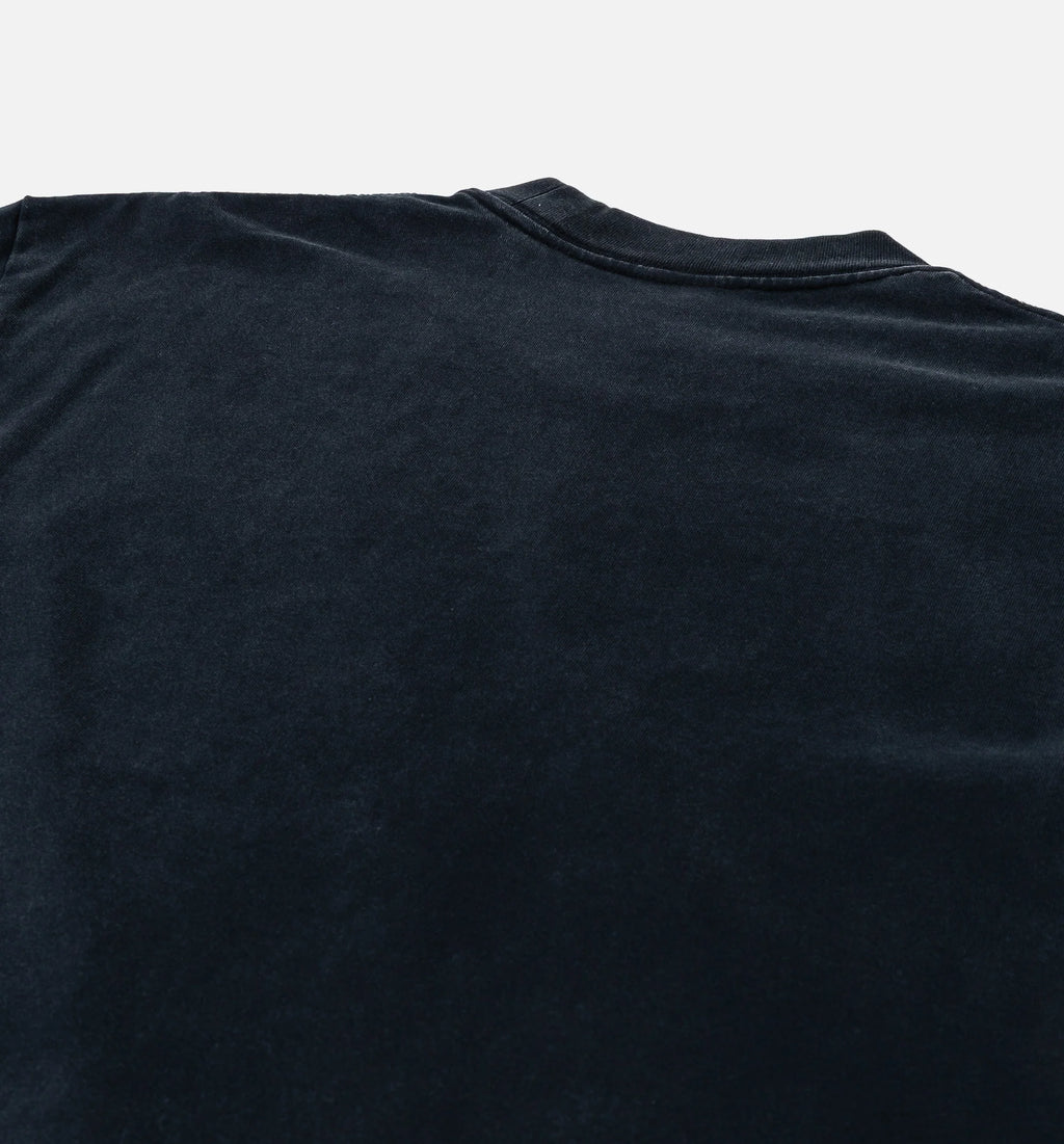 Sponsor Knit Mens Short Sleeve Shirt Black