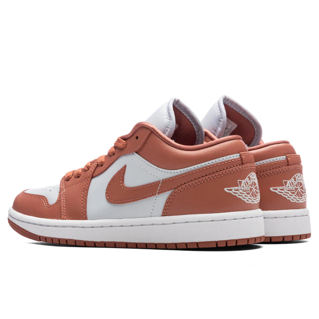 Womens Air Jordan 1 Low Pink Salmon Pure Platinum Sky J Orange White