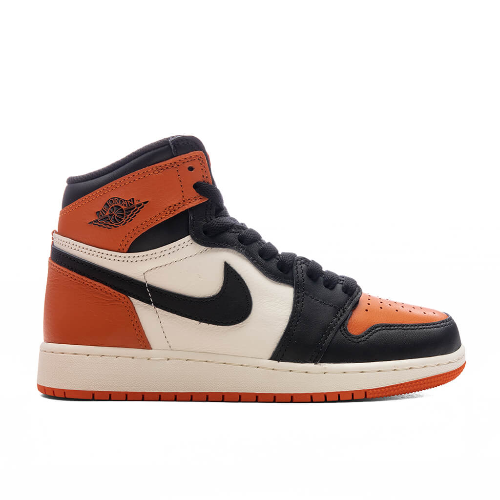 Air Jordan 1 Retro High OG Shattered Backboard GS Black Sail Starfish