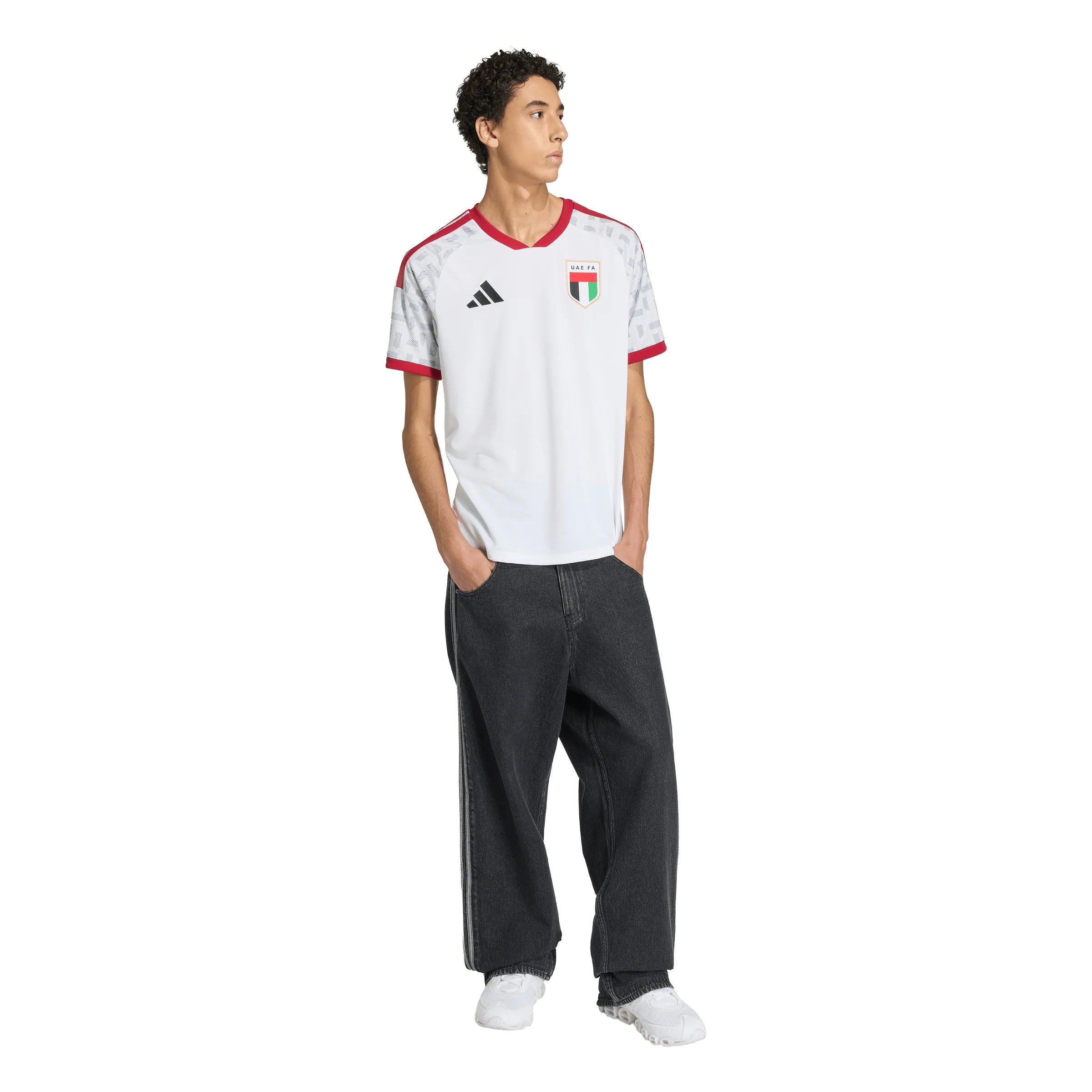 adidas United Arab Emirates Home Mens Soccer Jersey 2026 White