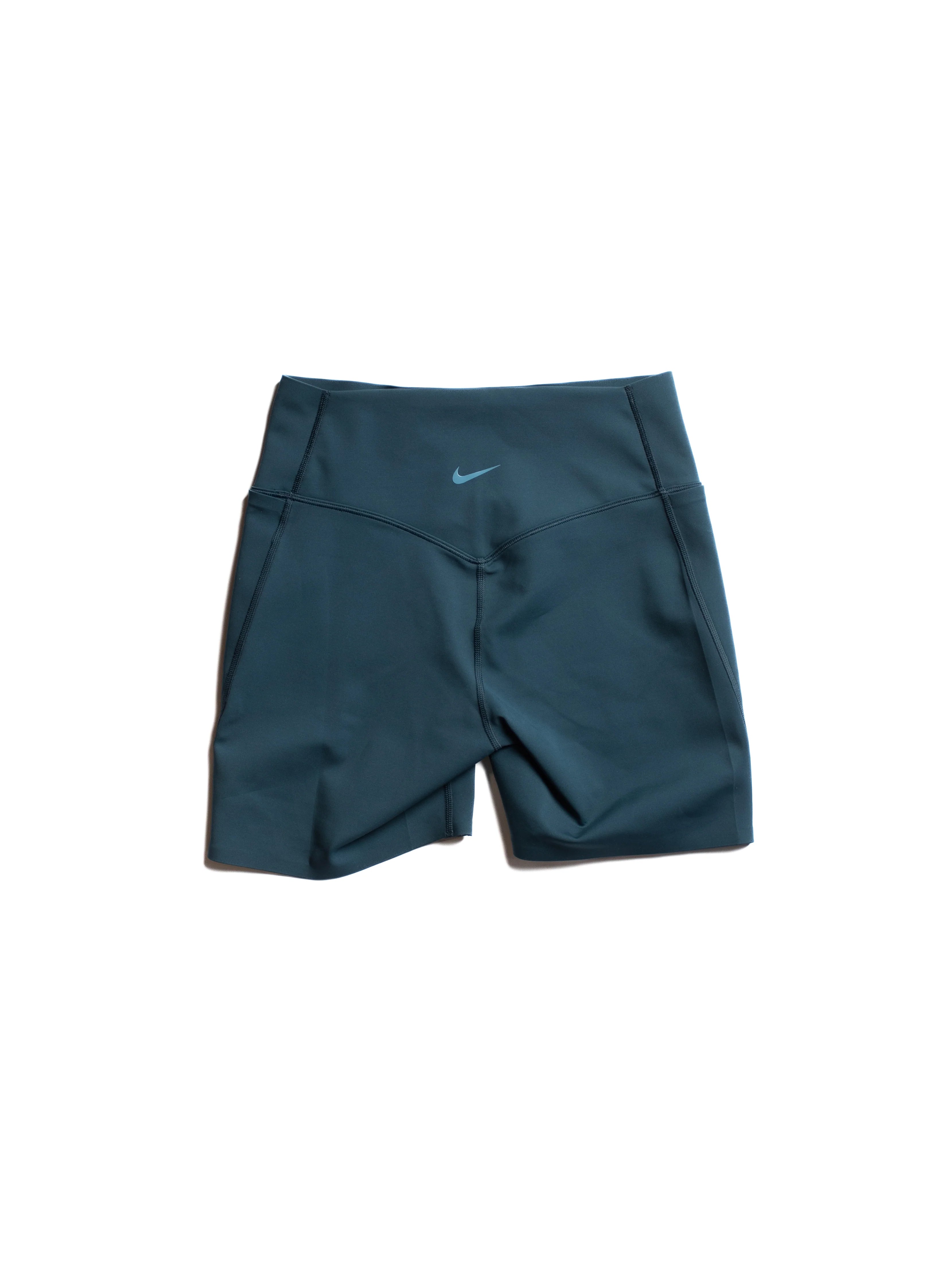 Nike Womens Medium Support High Waisted 5 Biker Shorts with Pockets