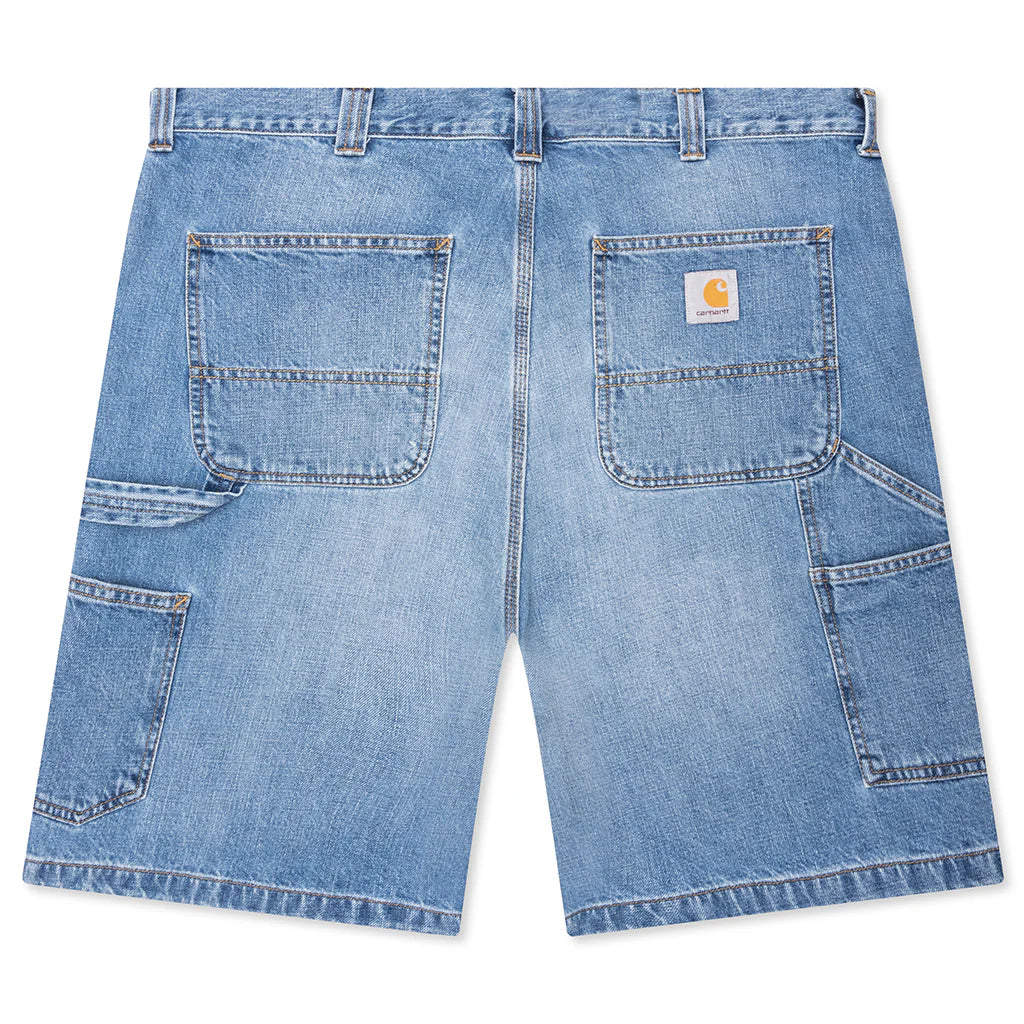 OG Single Knee Short Blue Burst Washed