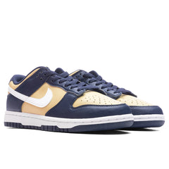 Womens Dunk Low Next Nature Midnight Navy White Team Gold