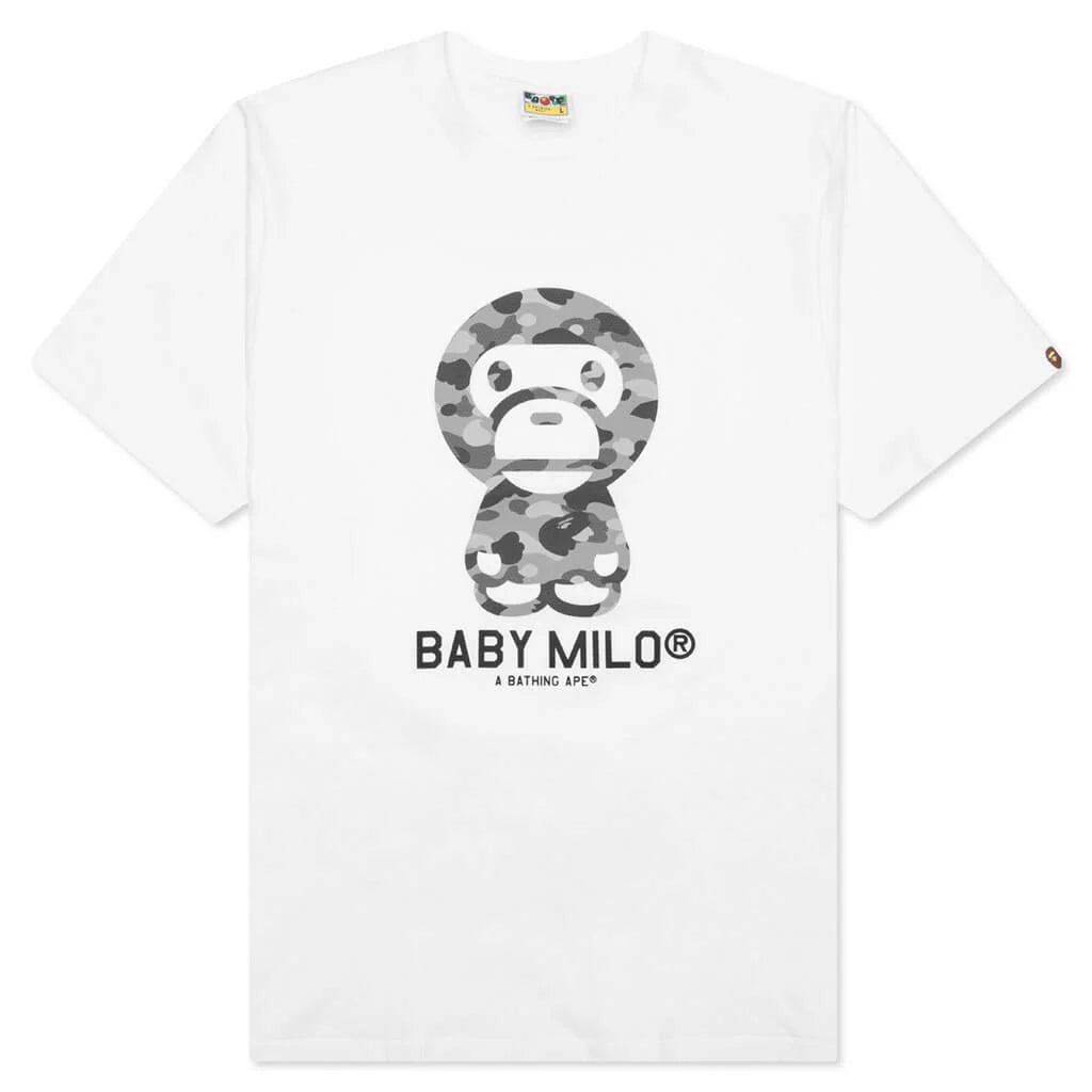 Honeycomb Camo Baby Milo Tee White Grey