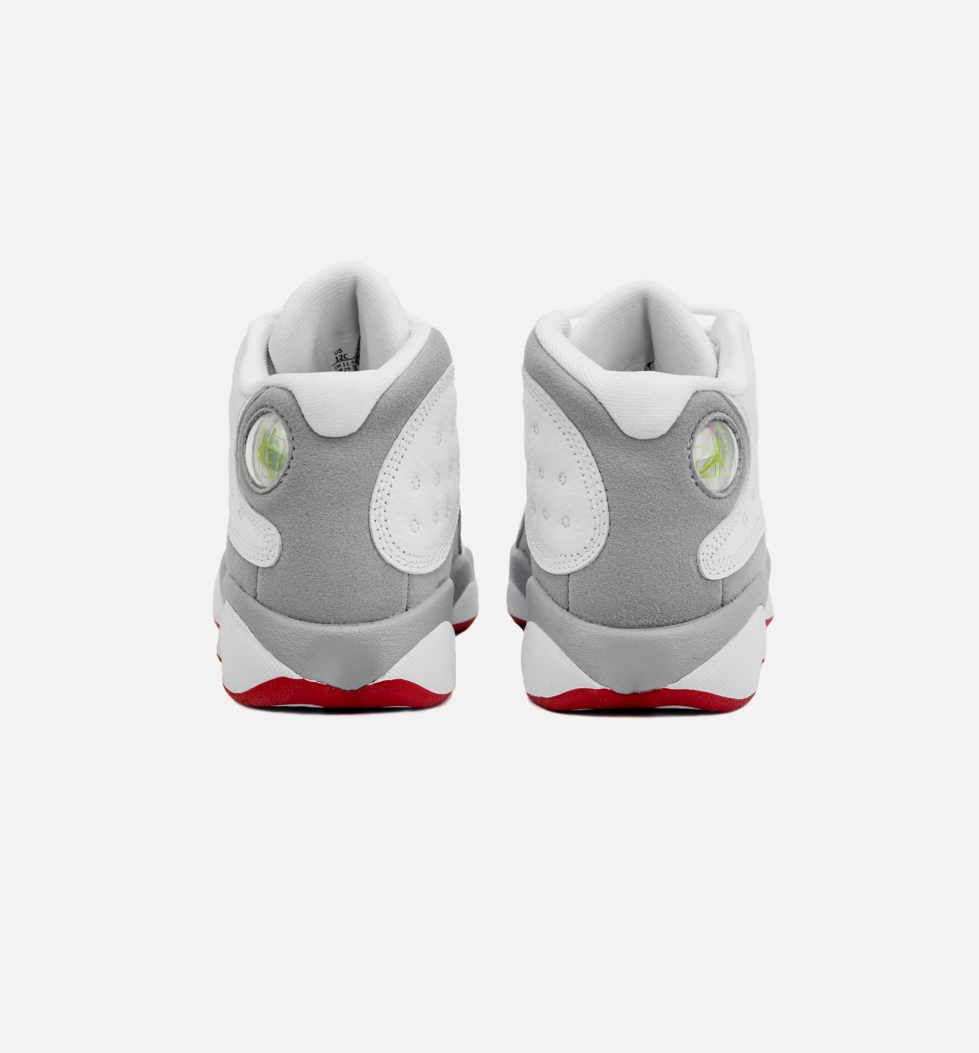 Air Jordan 13 Retro Wolf Grey Preschool Lifestyle Shoe White Grey Free Shipping