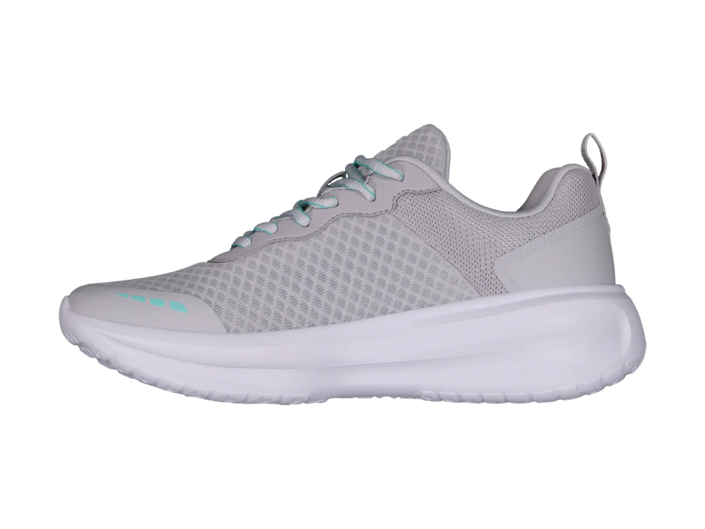 Tenis Charly Road Casual Gris y Aqua para Mujer