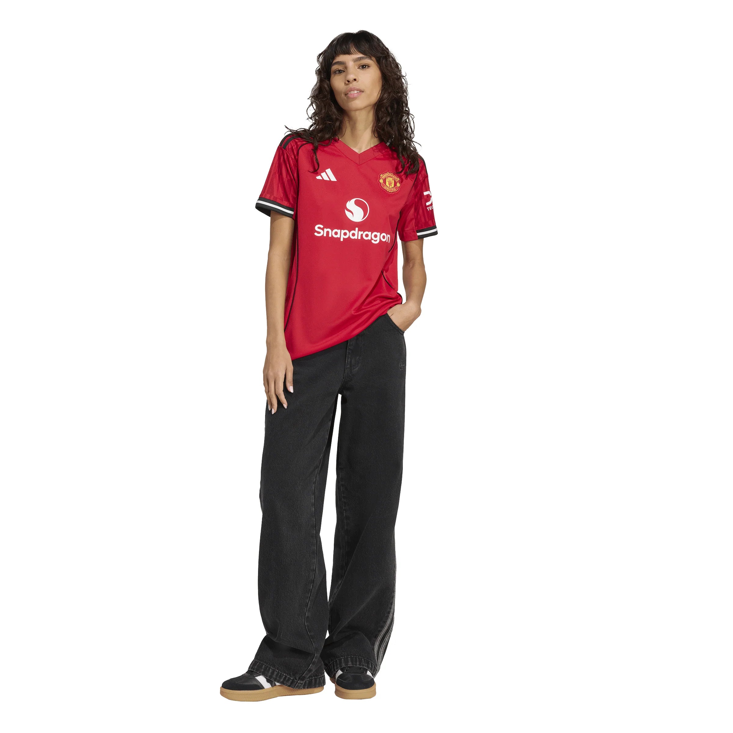 adidas Manchester United Home Womens Soccer Jersey 25 26 Red