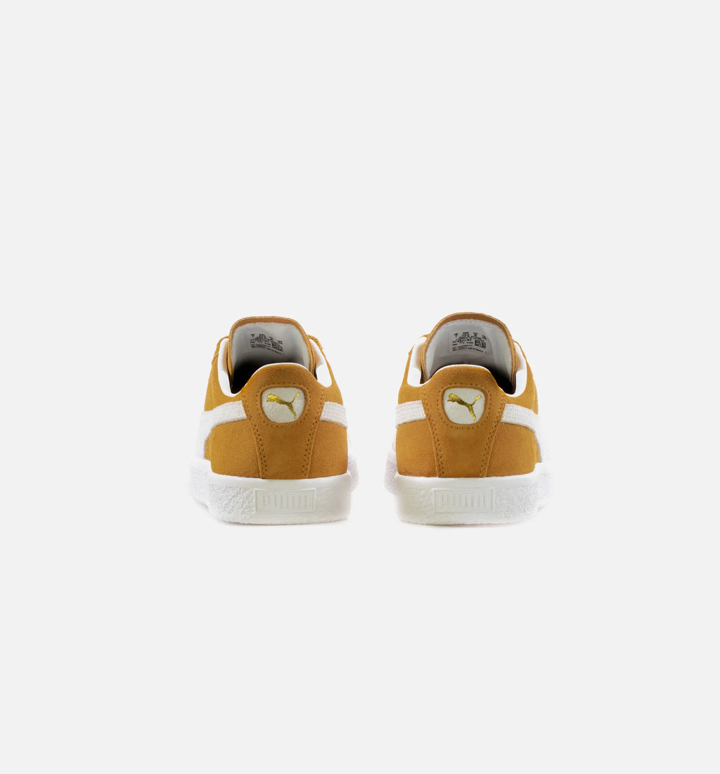 Suede Vintage Mens Lifestyle Shoe Yellow White