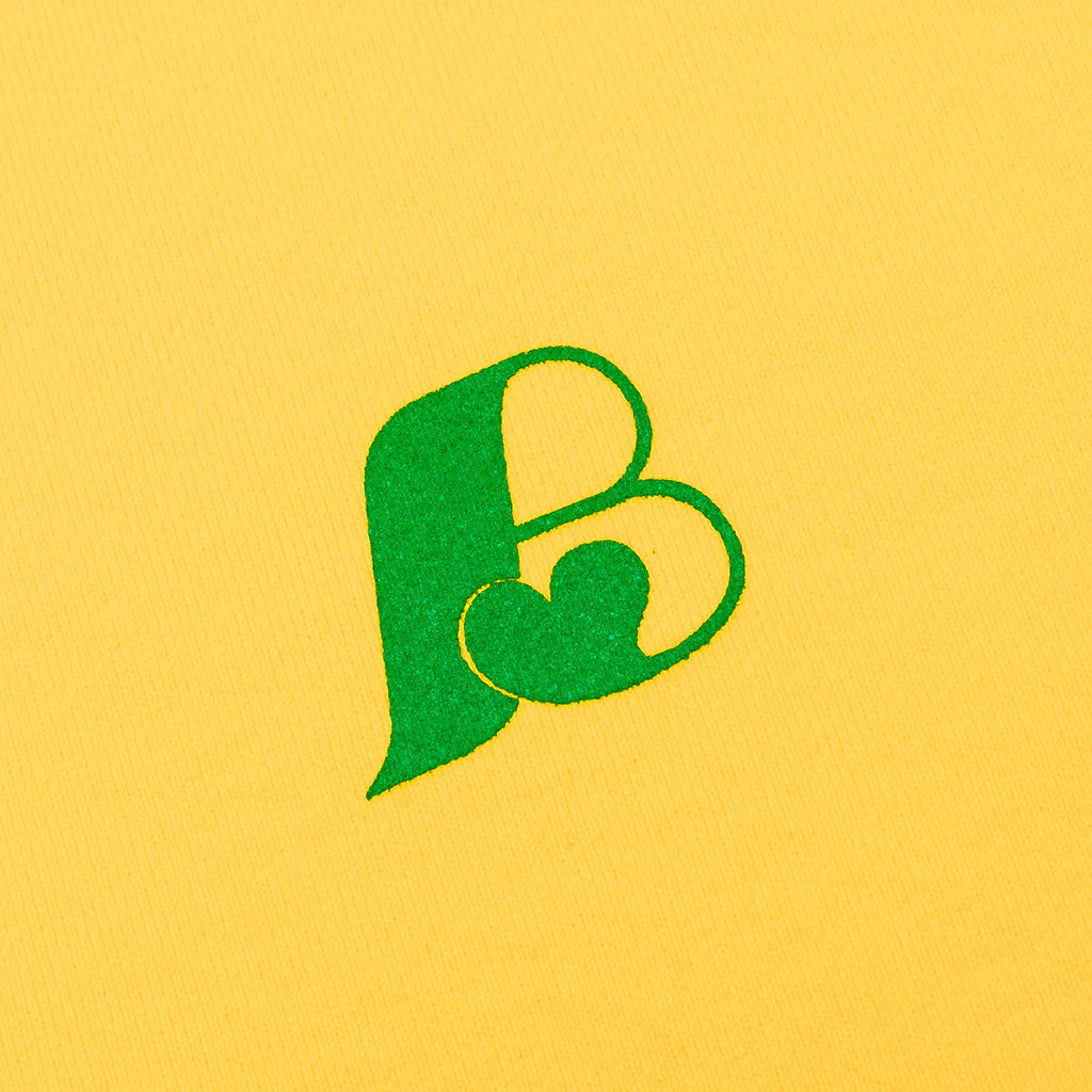 B Logo Hoodie Yellow