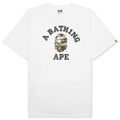 1st Camo College Tee White Yellow