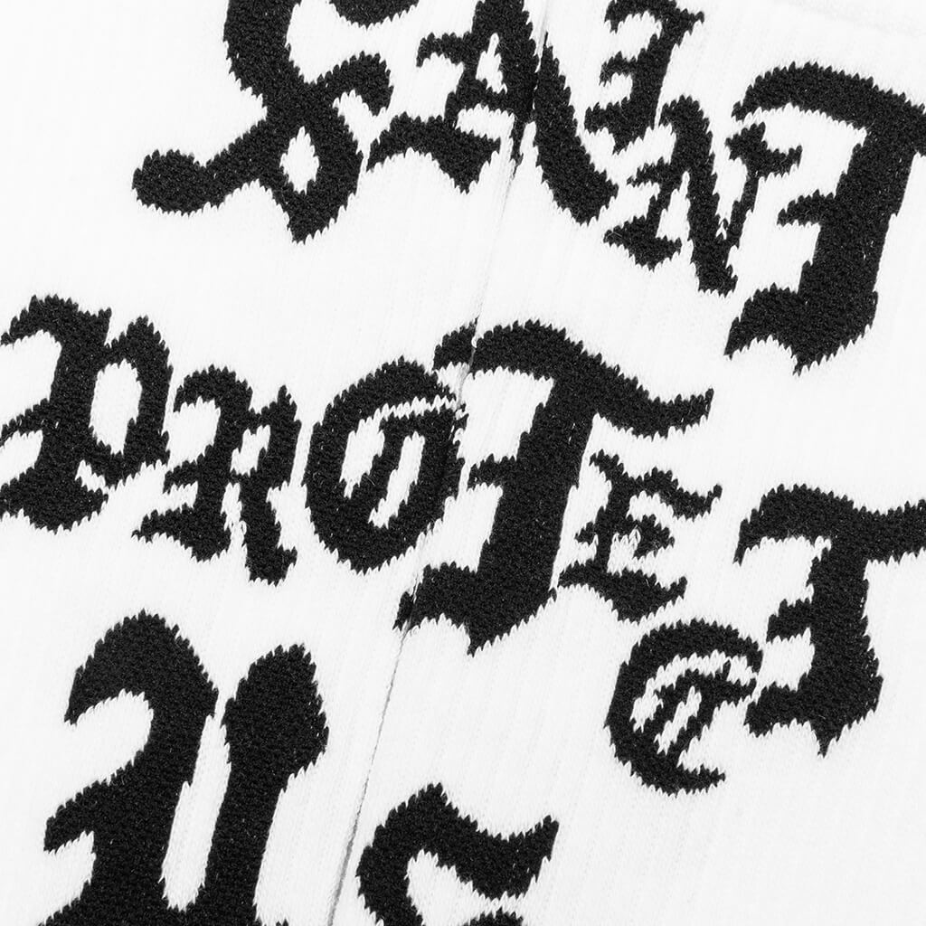 Saint Protect Socks White