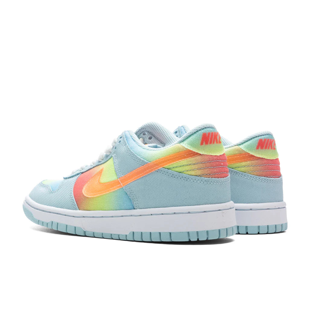 Dunk Low GS Glacier Blue Total Orange Light Lemon Twist