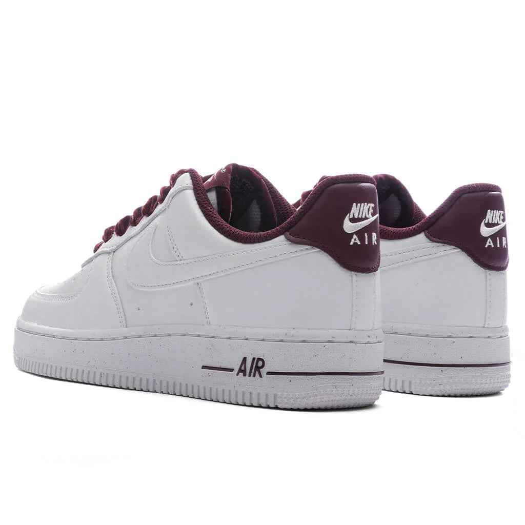 Womens Air Force 1 07 Vintage Burgundy Crush White Pale Ivory