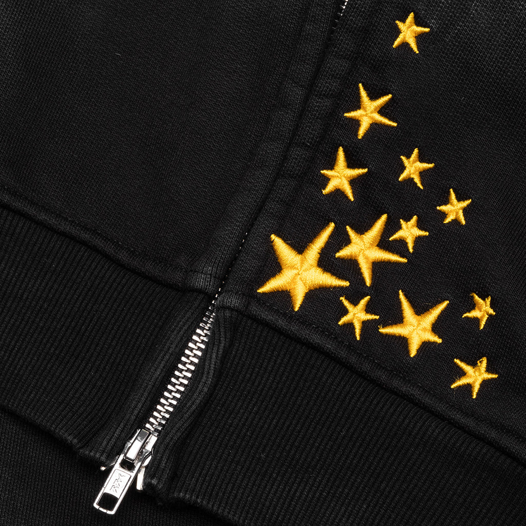 Galaxy Arc Zip Hoodie Pirate Black