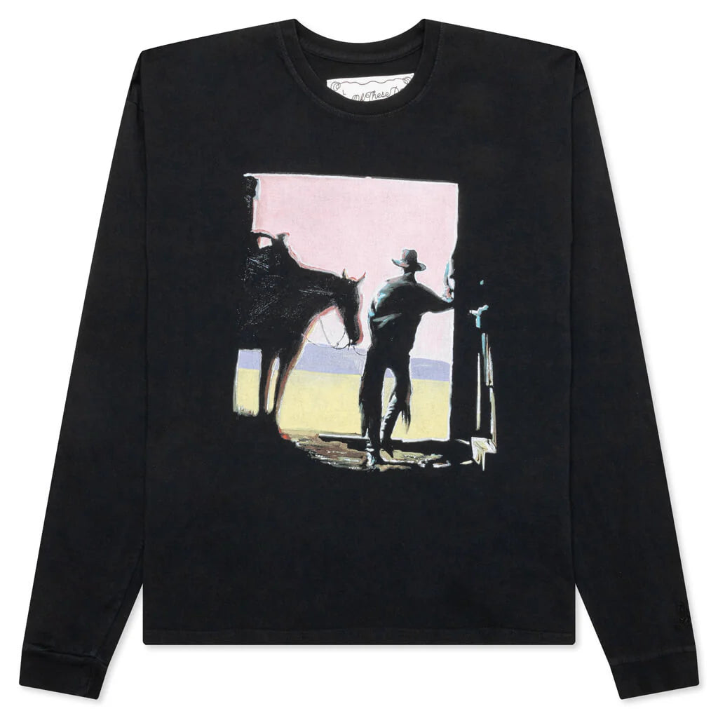 All the Things I Want Today Longsleeve Washed Black