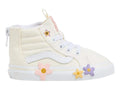 Tenis Vans Sk8 Hi Zip Flower Blanco Hueso para Niña