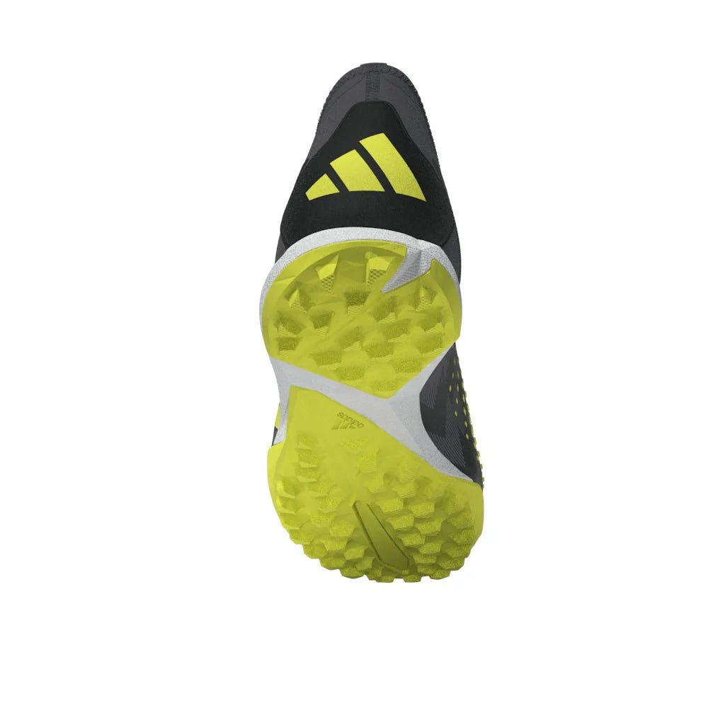 adidas Predator Accuracy Injection3 TF Turf Soccer Cleats Black Solar Yellow Grey Five