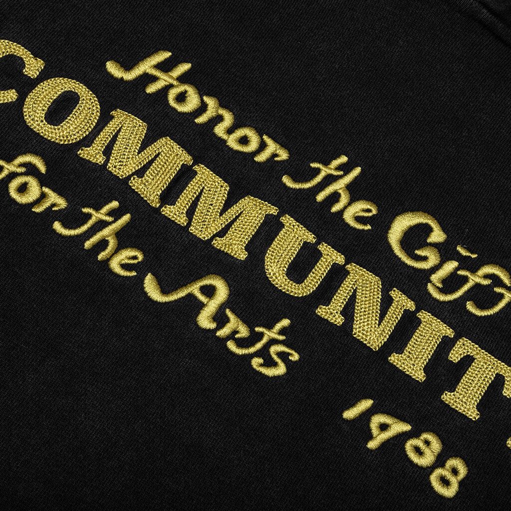 Oil Vintage Hoodie Black