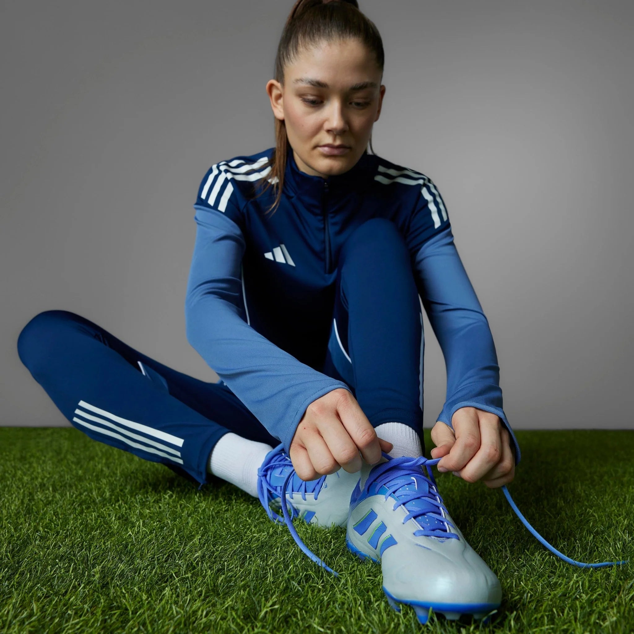 adidas Copa Pure 3 League Firm Multi Ground Soccer Cleats Halo Blue Blue Fusion Lucid Lemon