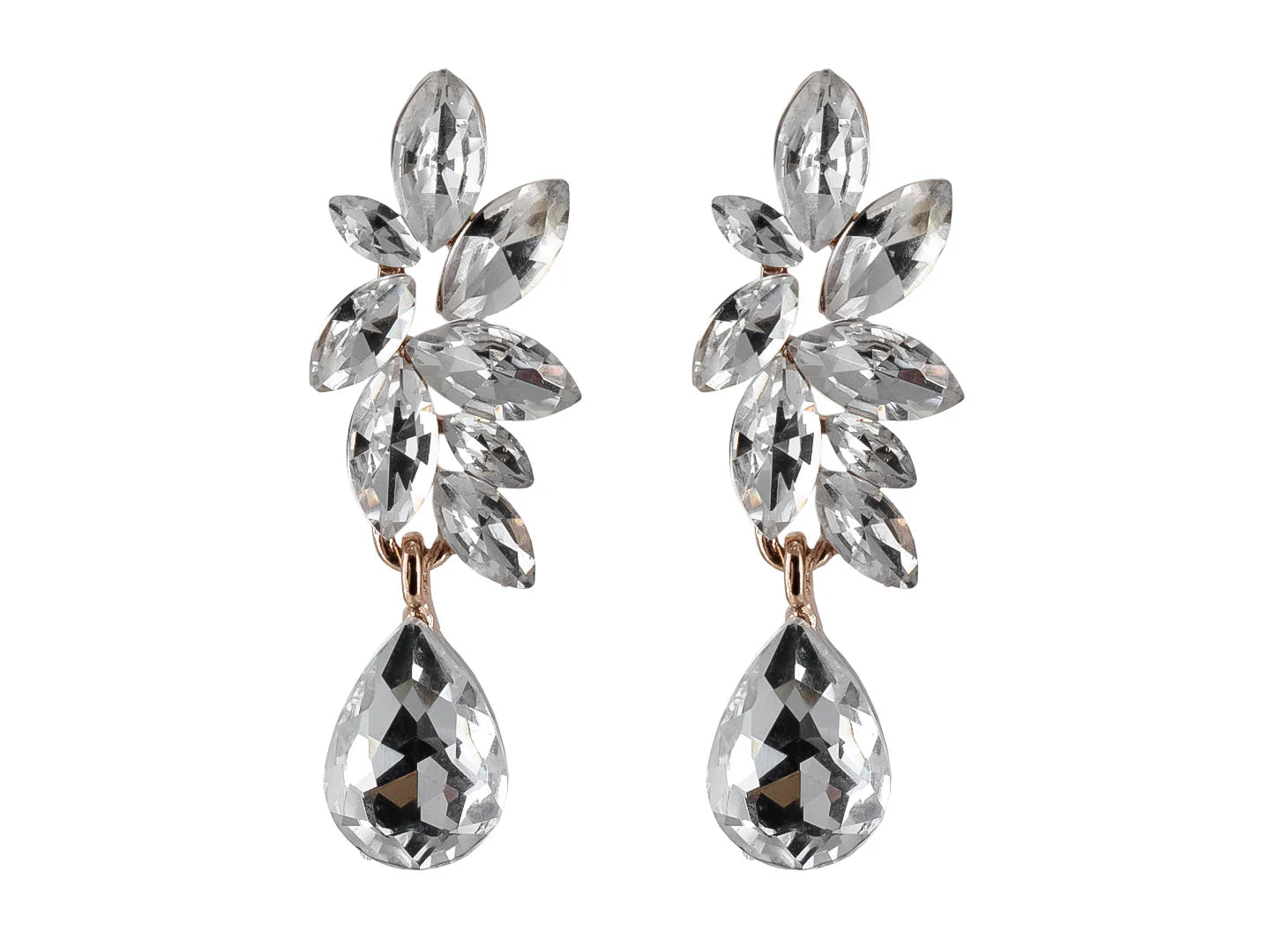 Aretes Largos Roze Color Plata para Mujer