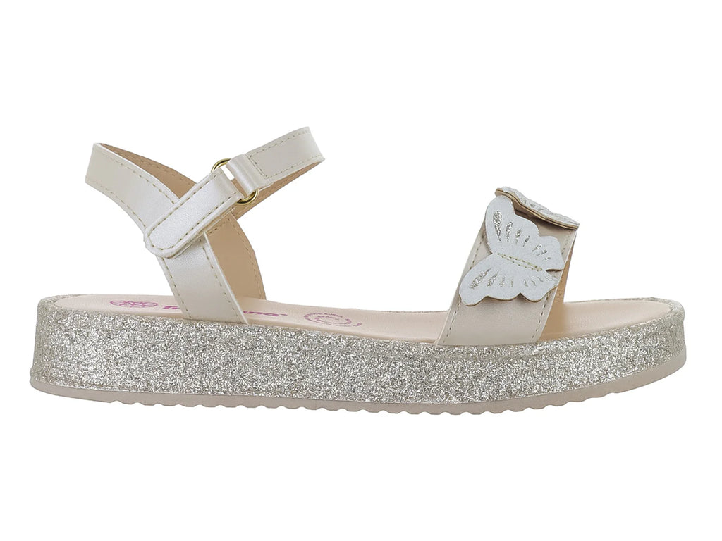 Sandalias Tropicana Color Perla para Niña