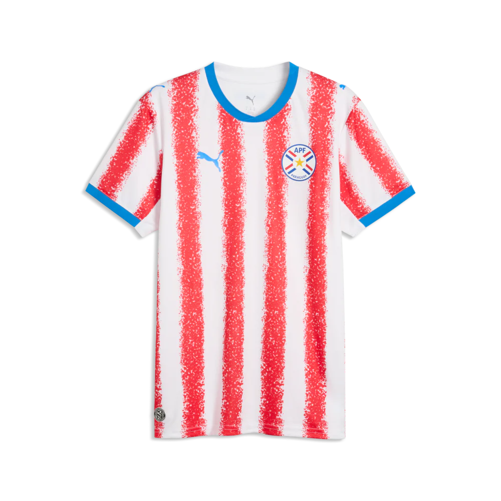 PUMA Paraguay Home Mens Soccer Jersey 2026 White Red