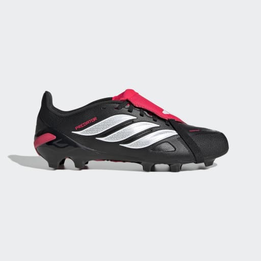 adidas Predator League Fold Over Tongue FG Firm Ground Youth Soccer Cleats Black White
