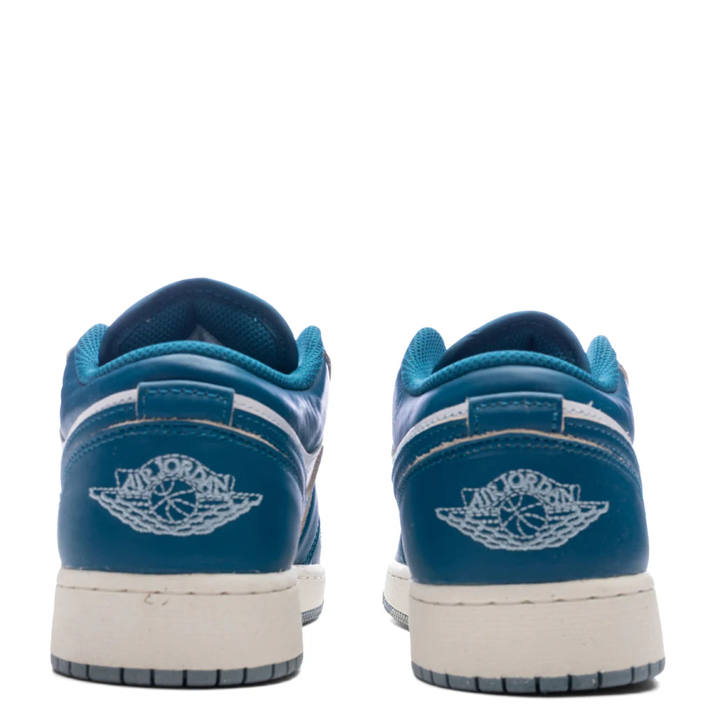 Air Jordan 1 Low SE GS White Industrial Blue Blue Grey