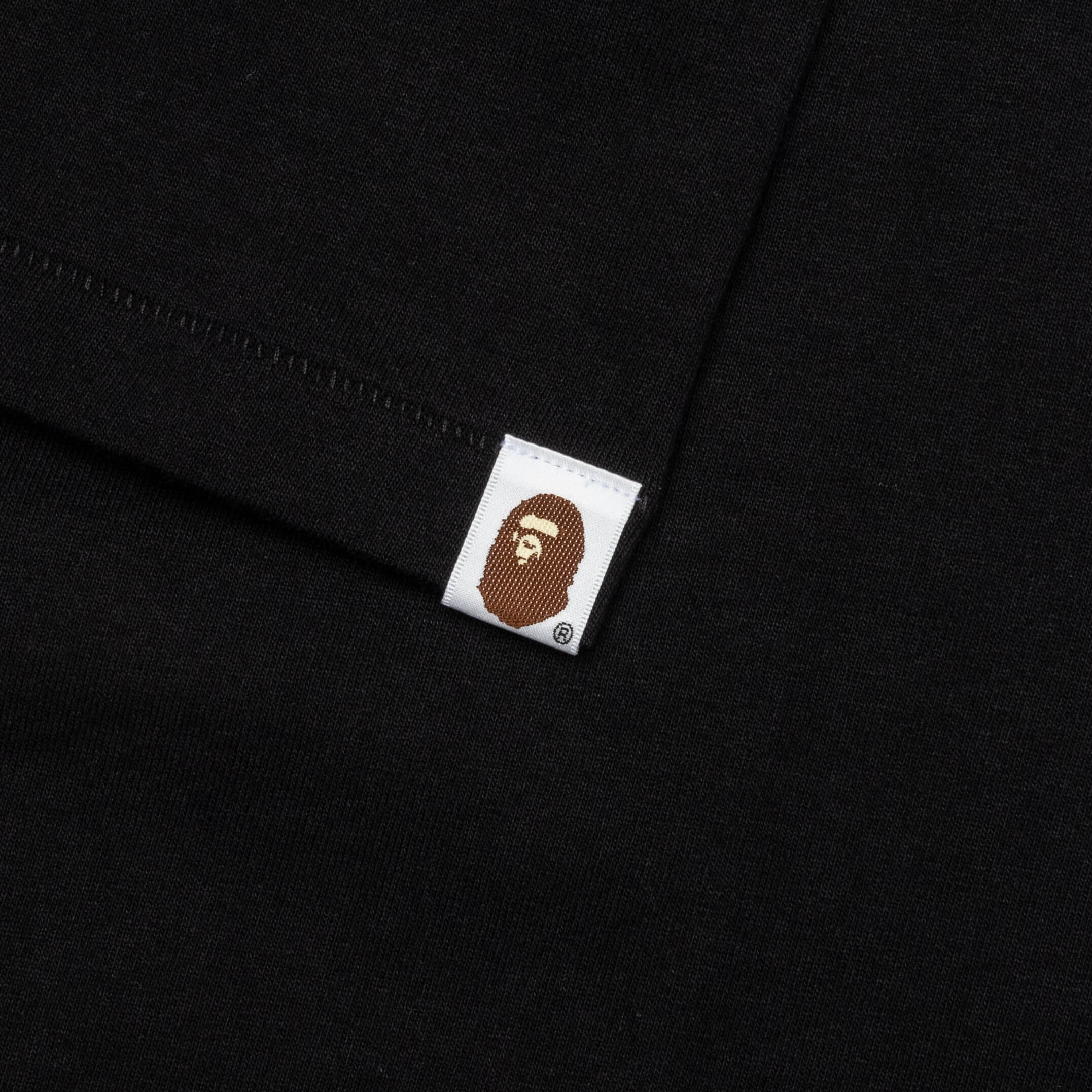 Bape Check Big Ape Head Tee Black