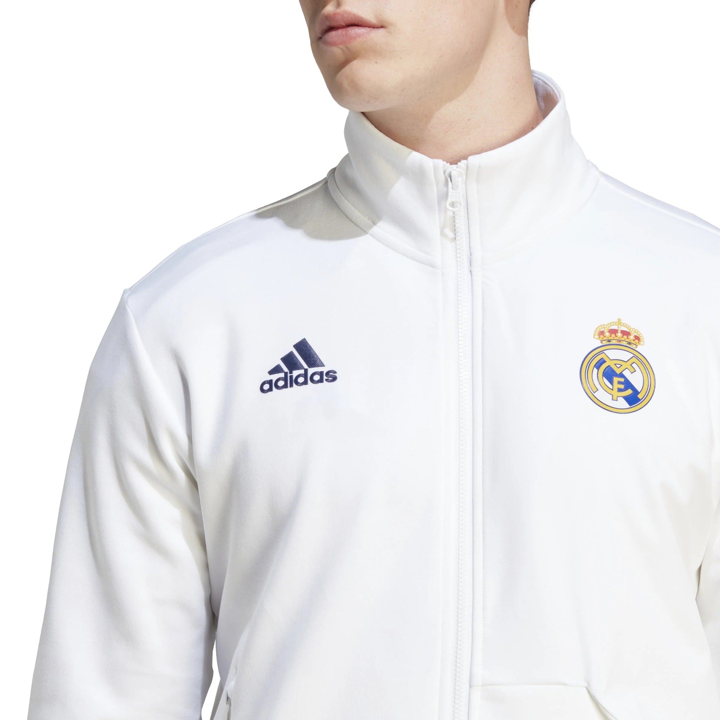 adidas Real Madrid Anthem Jacket White