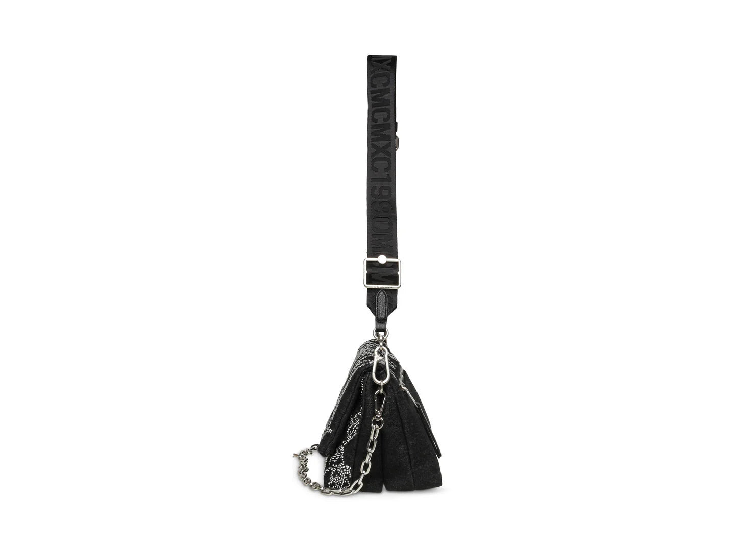 Bolsa de Hombro Steve Madden Brylie Negro Plata para Mujer