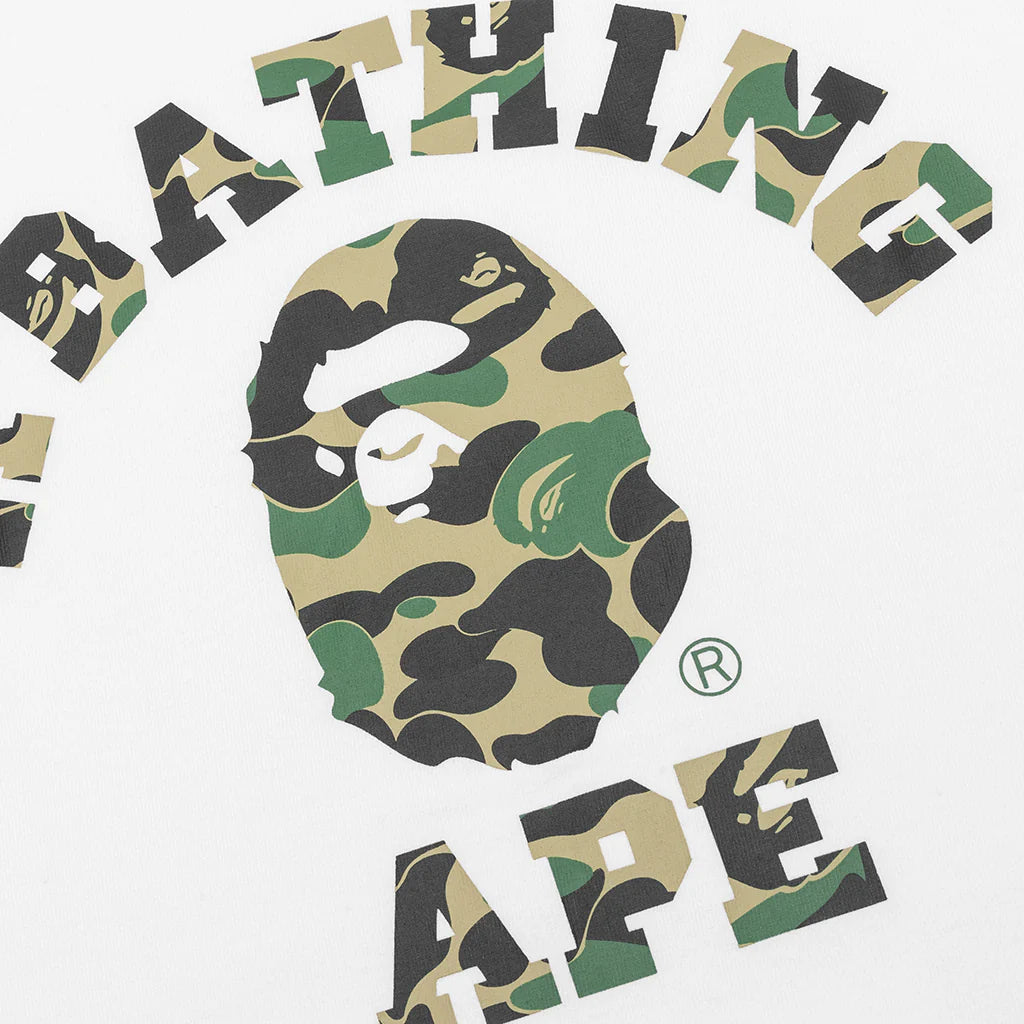 Abc Camo College Tee White Green