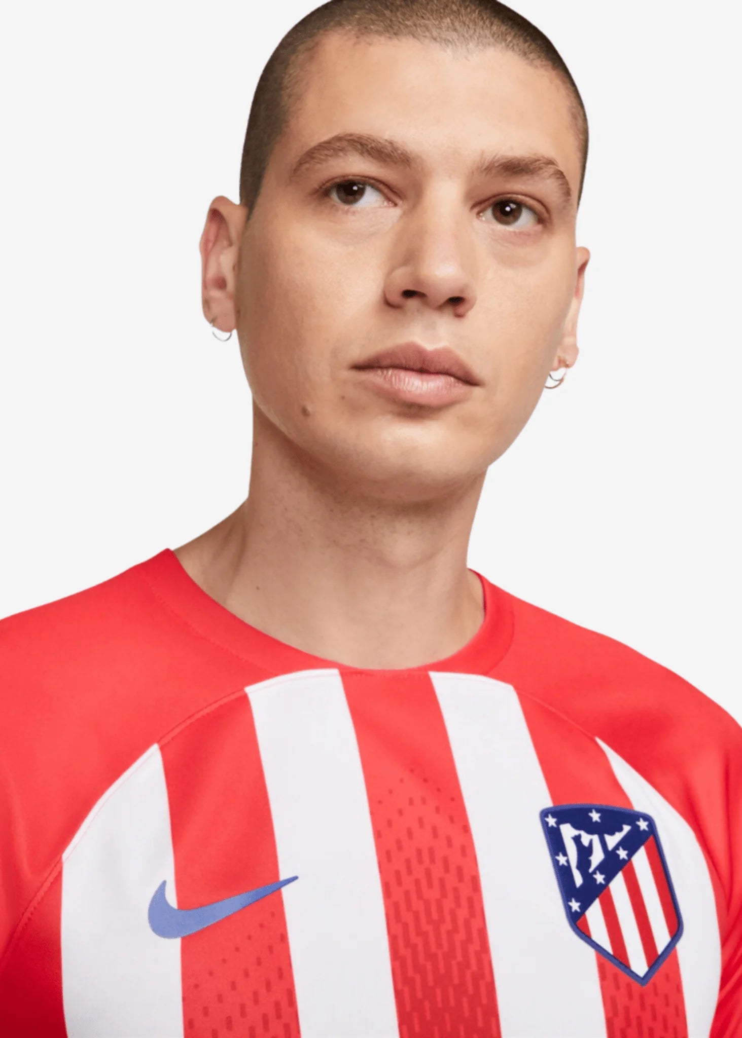 Nike Mens Atletico Madrid 2023 24 Stadium Home Jersey Sport Red Global Red White Old