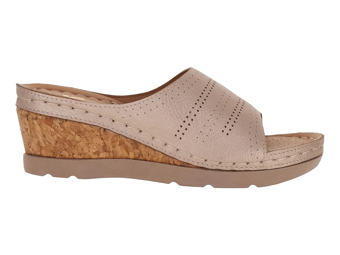 Sandalias Flexmas Beige para Mujer