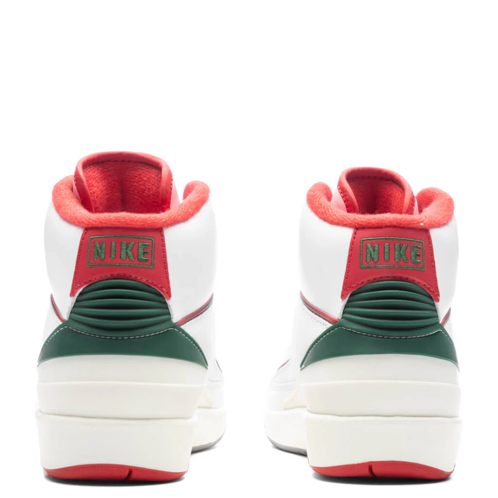 Air Jordan 2 Retro GS Italy White Fire Red Fir