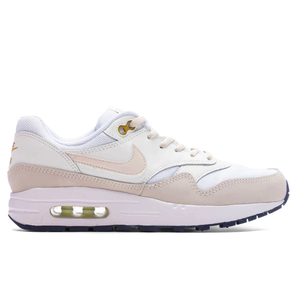 Air Max 1 GS White Light Orewood Brown Bronzine