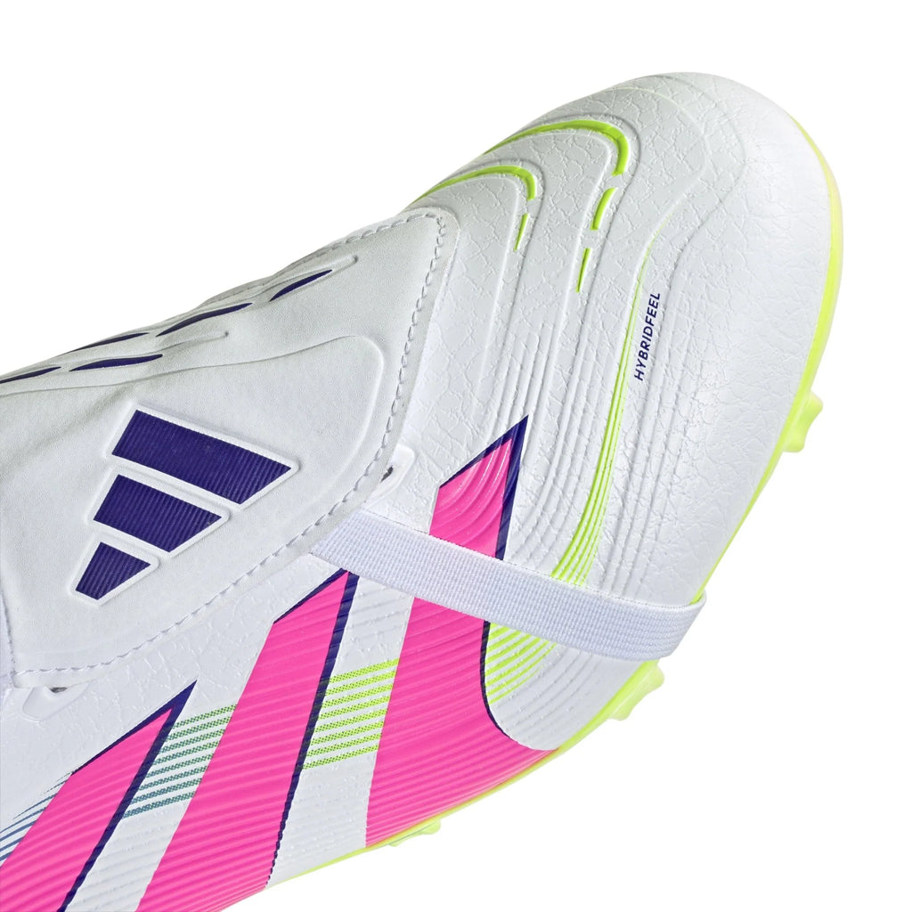 adidas Predator League Fold Over Tongue Firm Multi Ground Boots White Pink