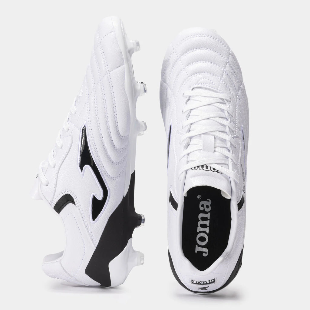 Joma Aguila Cup 2402 FG Firm Ground Soccer Cleats White Black