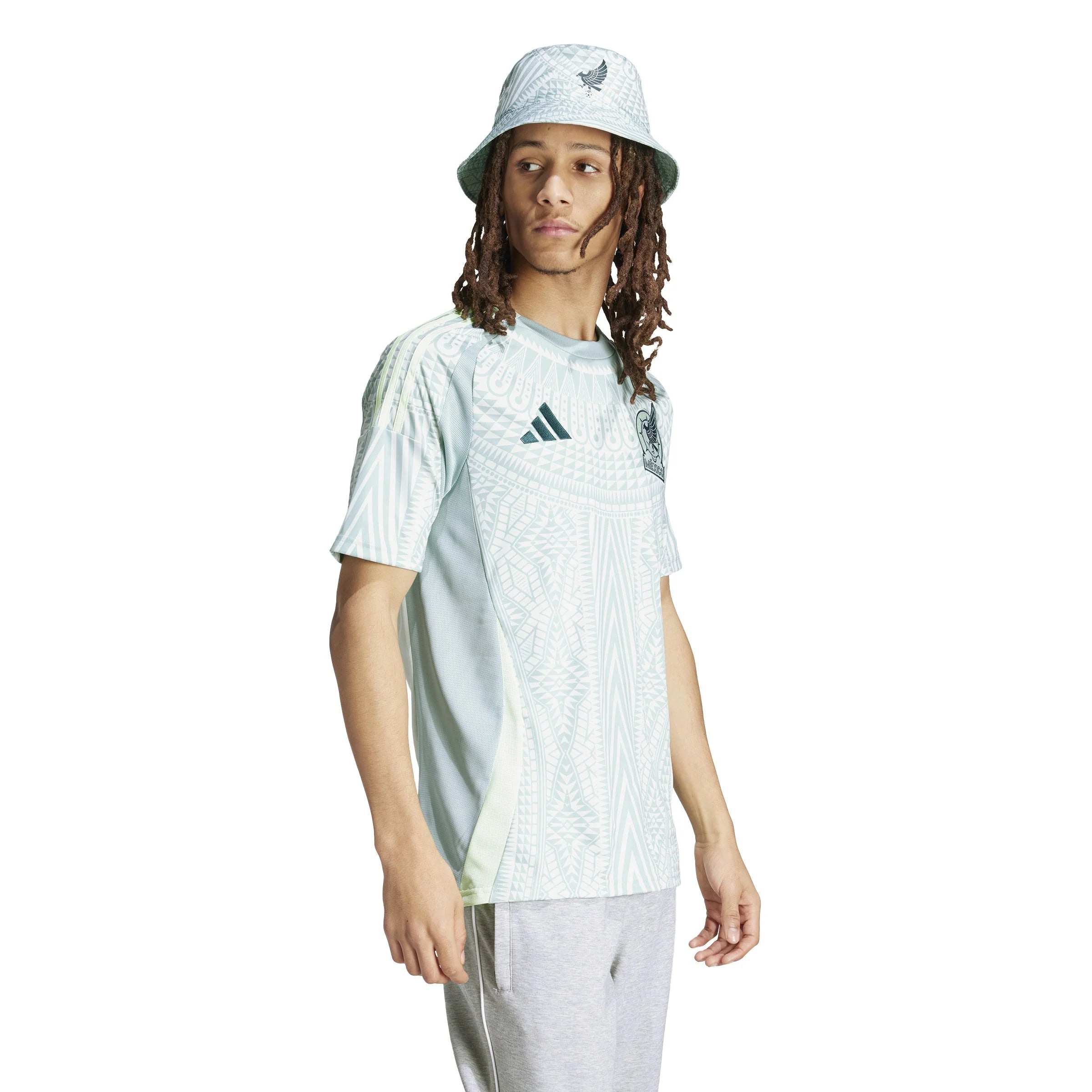 adidas Mexico Away Jersey 2024 Linen Green